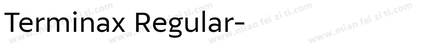Terminax Regular字体转换
